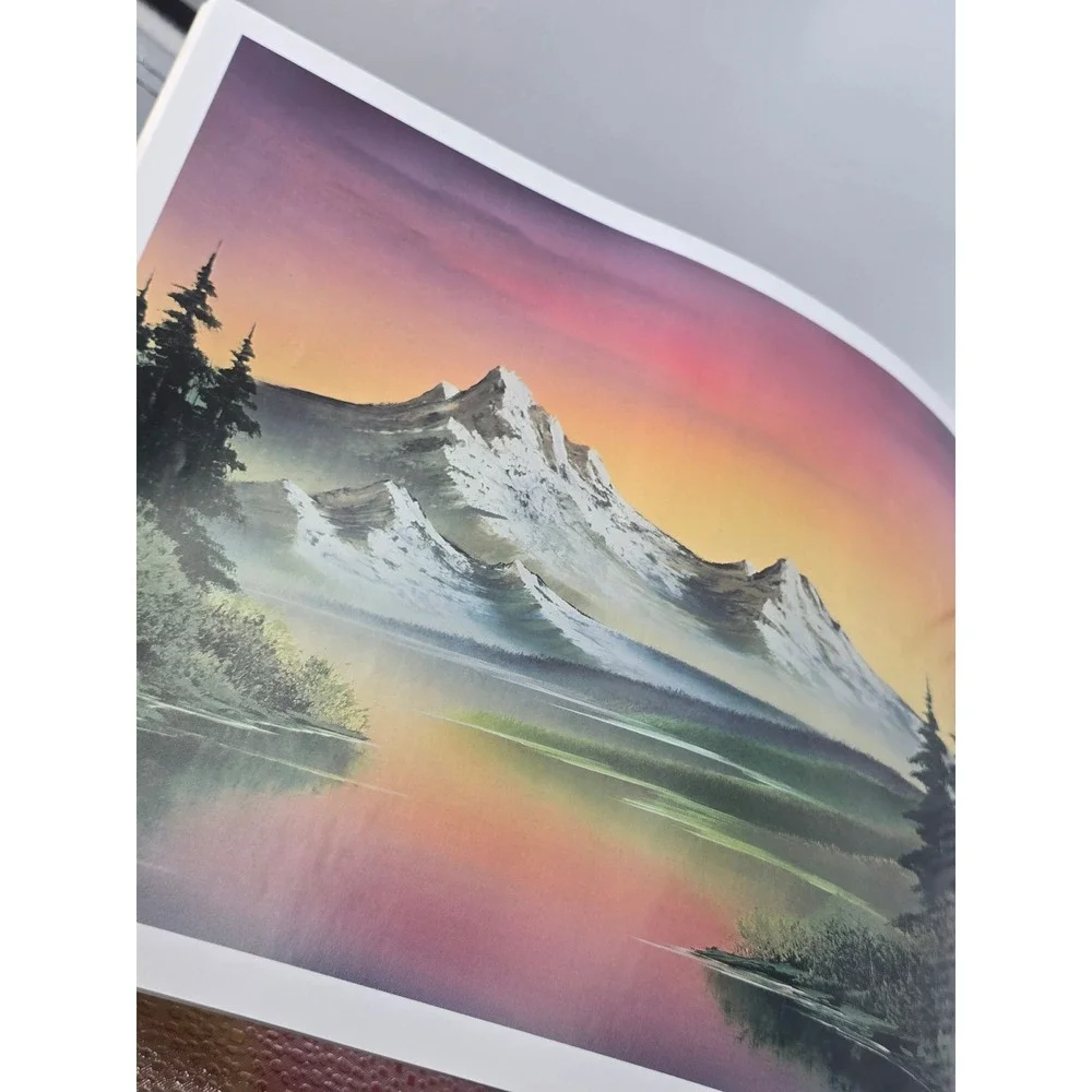Vintage 90s Bob Ross‎ New Joy of Painting & More 2 Book Set Annette Kowalski